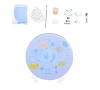 Kisangel Kit D'empreintes de Bébé pour Souvenir de Naissance Pâte à Modeler Sûre et Surface Lisse, pour Garder la Mémoire de L'garçon et Filles