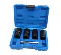 Kisangel Kit Extracteur Boulon Endommagé Acier avec Douilles pour Enlever Écrous Cassés Outil Robuste pour Réparation et Démontage