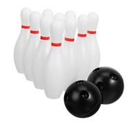 Kisangel Kit Mini Bowling Plastique avec Quilles et Boules Compact et Portable pour Jeux Intérieurs et Extérieurs Jeu de Motricité Amusant pour Familles