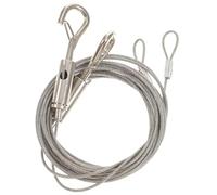 Kisangel Kit Suspendre Réglable 2 Câbles en Acier Inoxydable 304 de 2 Mètres Fil Suspendre pour Tableaux Miroirs Luminaires et Panneaux Publicitaires Supporte Jusqu'à 20 Kg