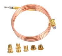 Kisangel Kit Thermocouple Gaz avec Écrous Adaptateurs pour Chauffe Eau Cuisinières à Gaz Cheminées et Appareils de Chauffage Remplacement et Sécurité