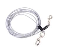 Kisangel Laisse Dressage Chien Double Tête Acier Morsure et Corde Traction Résistante pour Chiens Qui Tirent Fort Laisse Pratique et Sécurisée pour Promenade Extérieur