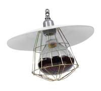 Kisangel Lampe Chauffante pour Bétail 250w en Verre et Fer, Lampe Chauffante pour Poulailler, Effet Chauffant, Installation Facile pour Élevage de Volailles