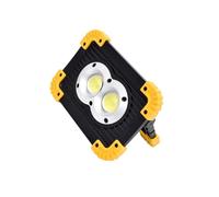Kisangel Lampe de Travail LED Cob Rechargeable Éclairage de Chantier Portable avec Luminosité Réglable Lumière Sos Urgence pour Camping et Activités Extérieures
