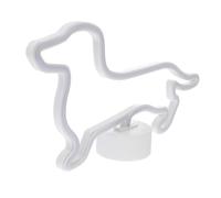 Kisangel Lampe Néon Chien Bleu Petite Veilleuse Décorative LED pour Chambre et Bureau Lumière Ambiance Portable et Légère comme Lumière de Chevet et Décoration Murale