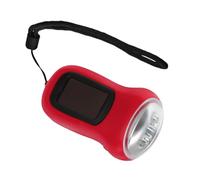 Kisangel Lampe Torche Solaire Rechargeable LED Portable Multifonction avec Manivelle pour Randonnée Camping Urgence