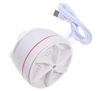 Kisangel Lave-linge Portable Mini Pliable à Turbine, Blanc, Léger Et Automatique, Laveuse Personnelle à Ondes Ultrasonores Pour Chaussettes Et Sous-vêtements, Voyage Et Déplacement Professionnel