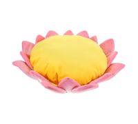 Kisangel Lit Douillet pour Chat Peluche Tapis Antidérapant Multifonctionnel Lotus pour et Petits Animaux Confort et Stabilité à