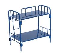 Kisangel Lit Superposé Miniature pour Poupées Mobilier de Maison de Poupées Bleu Chambre à Coucher à Deux Éducatif pour Accessoires Compatibles