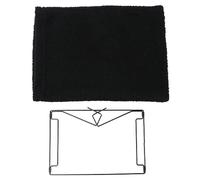 Kisangel Lit Suspendu pour Chat Cadre Métallique Noir Hamac Chaud Couchage Radiateur Respirant pour et Chiots Installation Facile et Gain de Place