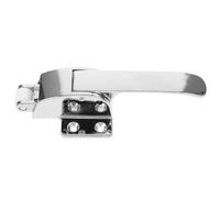 Kisangel Loquet de Porte de Réfrigérateur en Alliage D'aluminium Argenté, Résistant à L'usure, Distance de Trou D'installation 5,3x2,3 Cm, pour Congélateur