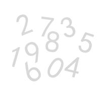 Kisangel Lot de 10 Autocollants Numéros de Maison en Acrylique Noir Mat 7 X 4,6 Cm, Résistants à L’eau Uv, pour Boîte aux Lettres, Portes D’appartement et Panneaux D’adresse