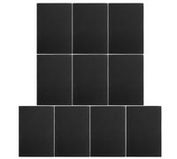 Kisangel Lot de 10 carnets A5 à feuilles blanches, carnet de croquis sans lignes, mini de dessin, couverture kraft, 36 feuilles/72 pages, noir, idéal pour l'école et le bureau.