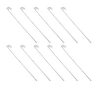 Kisangel Lot de 10 Porte-Drapeaux pour Voiture à Pince, Mât de Drapeau Réglable 44 Cm en Plastique Résistant aux UV, Support de Mât pour Vitre de Voiture, Fixation pour SUV et