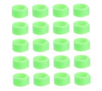Kisangel Lot de 100 Bagues Didentification en Plastique pour Pigeons Petites Et Faciles À Ranger Idéales pour Les Pigeons Voyageurs Et Les Oiseaux De Compagnie