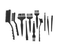 Kisangel Lot de 11 Brosses Antistatiques pour Clavier et Électronique Kit de Nettoyage Compact et Portable Brosses Solide pour Poussière et Entretien Précis des Petits Espaces