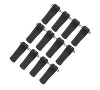 Kisangel Lot de 12 Clips Ceinture pour Interphone, Supports Ceinture en Plastique Solide, Clips Multifonctionnels pour Usage Portable, Accessoires Compatibles Radio CB, Couleur Noire