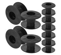 Kisangel Lot de 16 Bagues de Foot en Plastique Noir pour Tiges de Roulement, Pièces Détachées Compatibles Table de Foot, Accessoires de Remplacement pour Jeux D’Arcade et Loisirs Sportifs