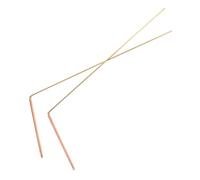 Kisangel Lot De 2 Baguettes De Sourcier en Cuivre Pur 99% pour Détection De Métaux Et Fantômes, Usage Extérieur, Compactes Et Portables, Tige Plate Bicolore pour Chasseurs D’Or Et Divination
