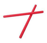 Kisangel Lot de 2 Bâtons de Musique Rythmique en Bois Rouge, Instrument de Percussion Lummi pour Garçon et Filles, Matériel Éducatif pour Éveil Musical et Apprentissage en Maternelle