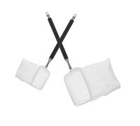 Kisangel Lot De 2 Épuisettes Télescopiques pour Aquarium Filets À Crevettes Filets À Poissons Extensibles Noir