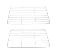 Kisangel Lot de 2 Étagères Blanches en Métal 28×17 CM pour Congélateur Coffre Séparateurs d'Étagères Robustes pour Réfrigérateur Autonome Rangement Optimisé la Cuisine Domestique et