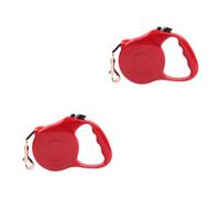 Kisangel Lot De 2 Laisses Rétractables Automatiques pour Petits Chiens Longueur 3 M Verrouillage À Un Seul Doigt