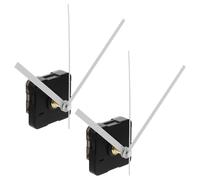 Kisangel Lot de 2 Mécanismes d'Horloge Multifonctionnels Silencieux à Quartz, Pièces de Rechange pour Horloge Murale à Montage Facile en Intérieur