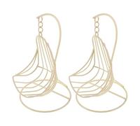 Kisangel Lot de 2 Mini-balançoires suspendues pour Maison de poupée, Accessoires en métal, modèle pour décoration de Chambre Miniature, Petite Maison, hamac Rustique, Jouet