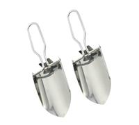 Kisangel Lot de 2 Pelles de Jardinage Pliantes en Acier Inoxydable Mini Outil Léger pour Plantation de Fleurs Kit de Jardin à Main Compact pour Extérieur et Plantes en Pot