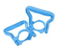 Kisangel Lot de 2 Poignées de Levage Épaisses pour Bonbonne d'eau d'un Gallon, Plastique Résistant Antidérapant Bleu, Support Ergonomique pour Transport Facile en Extérieur Bureau