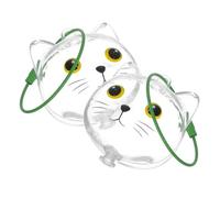 Kisangel Lot de 2 Porte-Clés Transparents pour Poils de Chat Capsules de Rangement Commémoratives Vertes Organisateur Compact et Léger pour Souvenir de Poils D’Animaux Accessoire