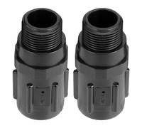 Kisangel Lot de 2 régulateurs de Pression pour l'irrigation de Jardin - 30 PSI, vanne de réduction de Pression d'eau Goutte à Goutte 3/4", raccord de Robinet pour Tuyau et conduites