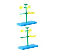 Kisangel Lot de 2 Sets de Modèles de Girouettes en Plastique DIY d'Expérimentation Scientifique Pédagogique pour Garçon et Filles Kit Éducatif de Bricolage pour Expérience Direction du