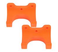 Kisangel Lot de 2 Supports Muraux Portatifs Orange pour Outils de Garage, Rack de Rangement d'Outils Robuste, Étagère Murale Modulable pour Organisation Espace Garage et Jardin