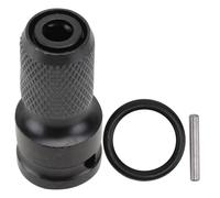 Kisangel Lot de 2 Têtes de Conversion de Clé Électrique en Acier Galvanisé Noir Ressort Extensible et Goupille à Circlip Accessoire Pratique pour Clé Électrique Conversion Robuste et