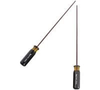 Kisangel Lot de 2 Tournevis Magnétiques à Tête Plate Mots Croisés Manches Allongés Outils Manuels Polyvalents pour Entretien Maison Réparation Électronique et Bricolage Quotidien