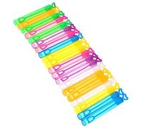 Kisangel Lot de 20 Baguettes À Bulles pour Enfants Petites Bouteilles À Bulles Kit De Jeu De Bulles Bouteilles De Solution À Bulles Vides pour Enfants Bouteille À Couleur Aléatoire