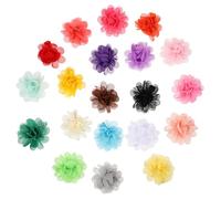 Kisangel Lot de 20 Barrettes à Cheveux 5 Cm en Fleurs Artificielles Multicolores en Tissu Chiffon, Épingles Décoratives Légères pour Garçon et Filles, Accessoires Cheveux Mariage, Fêtes