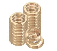 Kisangel Lot de 20 Écrous de Blocage M10 à Filetage Fin en Laiton Joint D'huile, Anneaux de Fixation pour Lampe de Table et Luminaire, Accessoires de Réparation Solide et Résistants