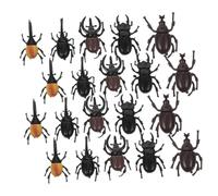 Kisangel Lot de 20 Modèles Réalistes de Scarabées en Plastique, Jouets de Farces pour Garçon et Filles, Petits Insectes de Simulation pour Fête Halloween et Décoration Intérieure