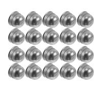 Kisangel Lot de 20 Sets de Capuchons de Boulons Anti-poussière en Fer Inoxydable, Protections de Vis Robustes pour Équipements Fitness, Cache-boulons Résistants aux Intempéries, Usage