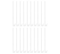Kisangel Lot de 20 Supports de mât de Drapeau pour fenêtre de Voiture, Support de Cadre de Voiture, Crochets de Garniture de Rembourrage, mâts de fenêtre à Clipser pour décoration de, Blanc, 44