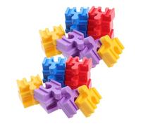Kisangel Lot de 24 Accessoires De Voie Ferrée pour Enfants Jouets De Train pour Garçons Connecteurs De Voie Ferrée Cubes De Construction Jouets De Construction en