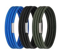 Kisangel Lot de 3 élastiques pour poubelle - 140 cm - Attaches pour bac à litière, tables de cuisine, pique-niques, fêtes - Sangles pour sacs poubelle, fournitures de bureau, classeurs