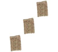 Kisangel Lot De 3 Jouets pour Cochon Dinde 40 X 28 X 1 Cm Tapis De Lit Tressé À Mâcher Chaud/Froid Nid pour Hamster Chinchilla Écureuil