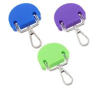 Kisangel Lot de 3 Pinces élastiques pour Kayak/Sup : Fixations Utilitaires pour étanche, épuisette, etc. - Clip de Fixation Multi-Usage avec Crochet pour Bouteille, étui à Lunettes de Soleil,