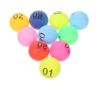 Kisangel Lot de 30 Boules de Tirage au Sort Colorées Numérotées Accessoires de Fête Boules en Plastique pour Jeu de Tombola Taille Compacte Utilisation Polyvalente