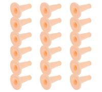 Kisangel Lot de 30 Tétines pour Chatons Accessoires d'allaitement Biberons pour Chatons Orphelins Petites Tétines en Silicone Beige pour l'allaitement des Animaux Sauvages en