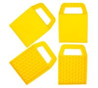 Kisangel Lot de 4 Cales de Stabilisation pour Pneus de Camping-Car en Plastique Robuste, Patins de Vérin Nivellement Compacts pour Caravane et Remorque, Accessoires de Levage Polyvalents